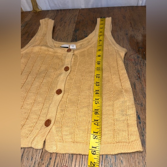 ROXY Corn Yellow Knit Tank Top – Size XS - Picture 7 of 7